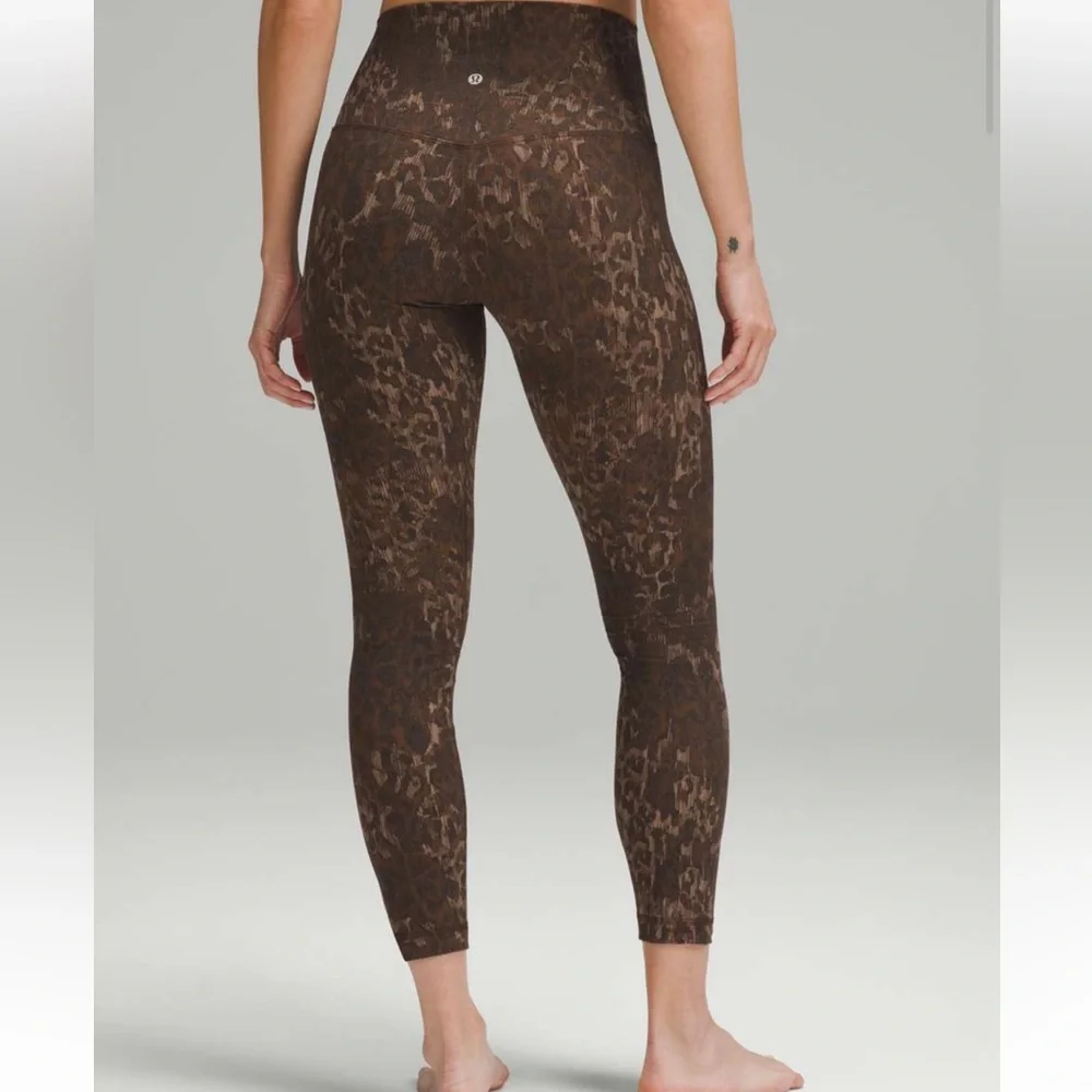 Lululemon / Align High-Rise 25” in Truleopard MAX Brown Multi pattern size 6